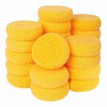 Esponjas redondas de cerámica color naranja (paquete de 24)