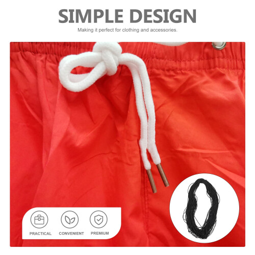 Black Polyester Bungee Cords Exceptional Elasticity for Comfortable Fit Versatile Use for Clothes 100ft 2