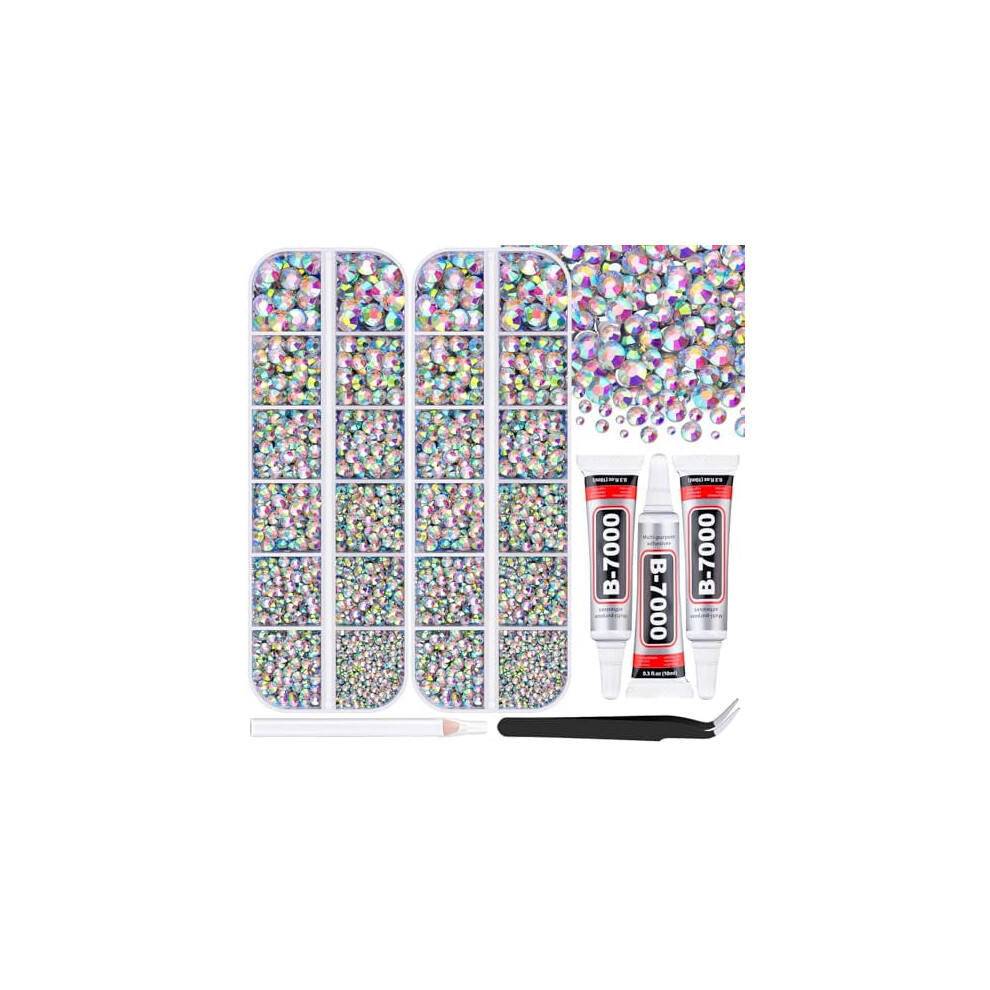 AB Flatback Rhinestones with B7000 Glue 12000 pcs