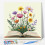 Kit de pintura por números com flores e moldura 10x10 polegadas 1