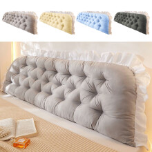 Coussin de soutien lombaire en mousse à mémoire de forme souple – Coussin profilé pour lit/bureau, design ergonomique, grand et épais, durable,