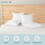 Conjunto de 4 enchimentos para almofadas decorativas 40x40cm (branco) para capas de cama e sofá, compatíveis com capas padrão. 4
