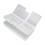 Clear Plastic Toolbox Storage Case Double Layer Storage Tray Visible Compartments Lightweight Repair Kit Carriers 3