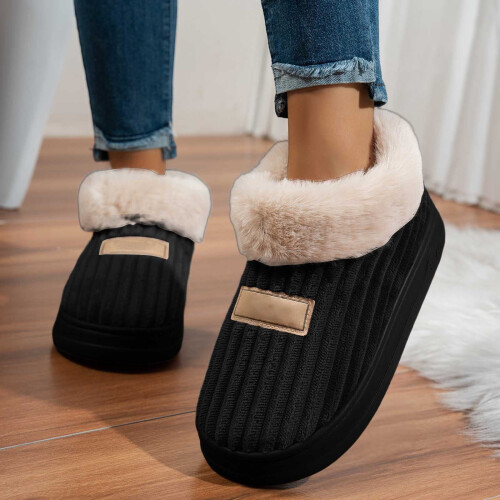 Slipéir corduroy le strap cúil, 1 phéire