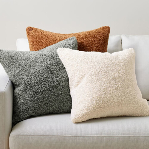 Σετ μαξιλαροθήκης 18x18 από μαλλί Boucle 2