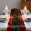 Rose Shadow LED vlamloze pilaarkaars 21,5 cm 2