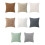 Housse de coussin à rayures neutres 45 x 45 cm (1 pièce) 4