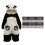 Unisex Πιτζάμα με Ζώα Panda Animal, Ζεστό Ολόσωμο με Κουκούλα για Ενήλικες 3