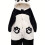 Unisex Πιτζάμα με Ζώα Panda Animal, Ζεστό Ολόσωμο με Κουκούλα για Ενήλικες 4