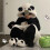 Unisex Πιτζάμα με Ζώα Panda Animal, Ζεστό Ολόσωμο με Κουκούλα για Ενήλικες 5