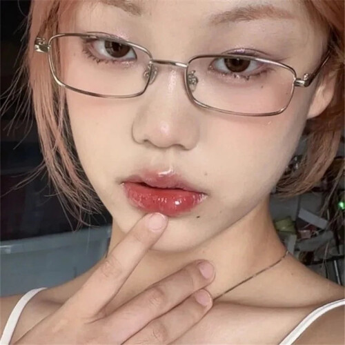 Γυαλιά οράσεως Y2K Harajuku Small Square Frame Γυναικεία Ρετρό Μεταλλικά Γυαλιά οράσεως 1