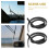 4Pcs Universal Black Rubber Windshield Wiper Refills Frameless Replacement for Front and Rear Windows 7