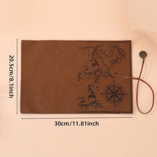 Vintage leren etui, groot, duurzaam en stijlvol. 2