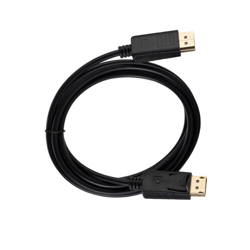 Καλώδιο DisplayPort 1,8m αρσενικό σε αρσενικό μαύρο για μεταφορά βίντεο και ήχου υψηλής 1