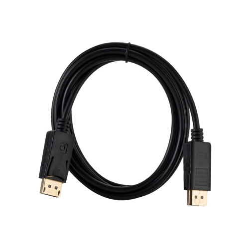 Καλώδιο DisplayPort 1,8m αρσενικό σε αρσενικό μαύρο για μεταφορά βίντεο και ήχου υψηλής 2