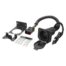 Double Connector Trailer Light Adapter 10 Pin to 4+7 Blade Wiring Harness Rustproof ABS Housing 56038366AB Alternative