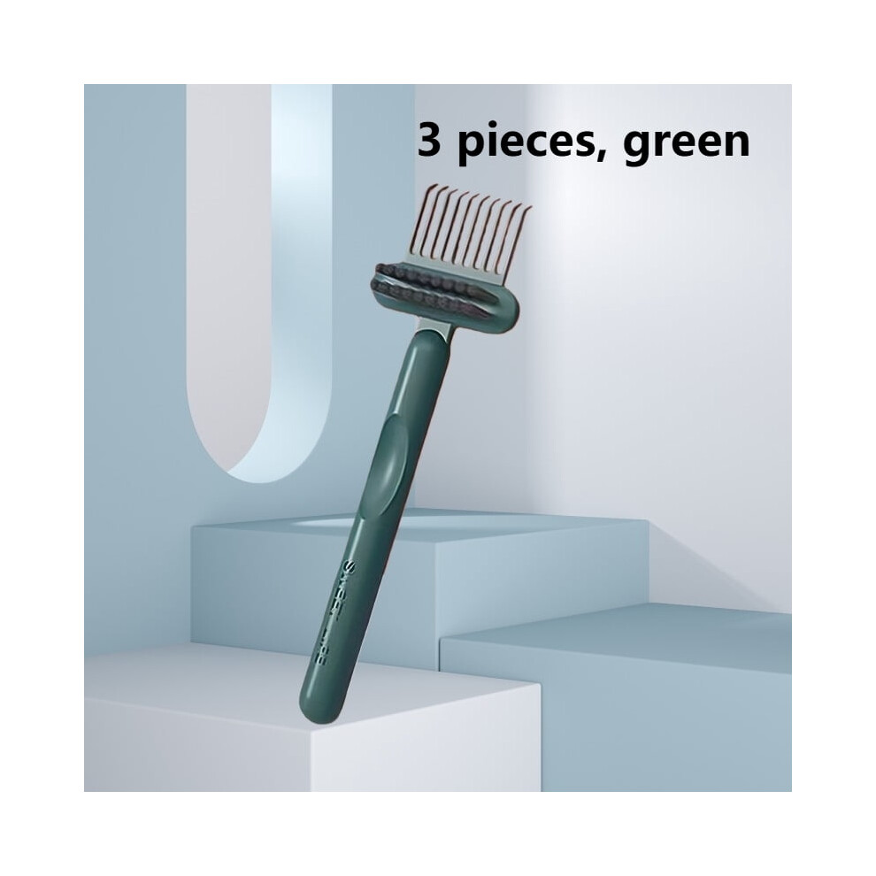 Comb Cleaner with Pick and Bristles 2-in-1