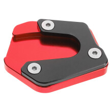 Red Aluminum Kickstand Pad for Off-Road Bikes and