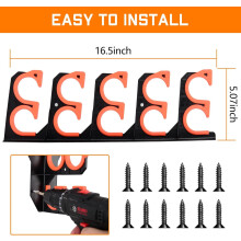 Fishing Rod Holders for Garage, Wall or Ceiling Mounted Storage Rack Holds Up to 10 Rods (2 Pack)