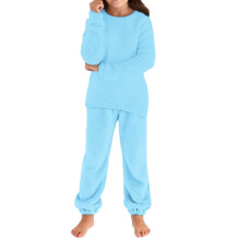 Girls Pajamas Fuzzy Trendy Christmas Outfits Pullover Sweatshirt and Jogger Pants Winter Matching Sweater Sets