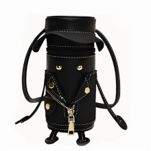 Sac bandoulière isotherme tendance 2026 – Porte-bouteille portable, pochette de voyage élégante pour gourde, compatible avec les tailles standard