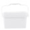 Cabilock white paint bucket 0.5 gallon square ABS with lid 4