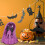 Decorazione da scrivania viola per Halloween, discoteca 5