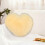 Yellow Heart Plush Throw Pillow 40x30cm 5