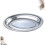 Oval rustfritt stålplate for dampet vermicelli1 stk. 6