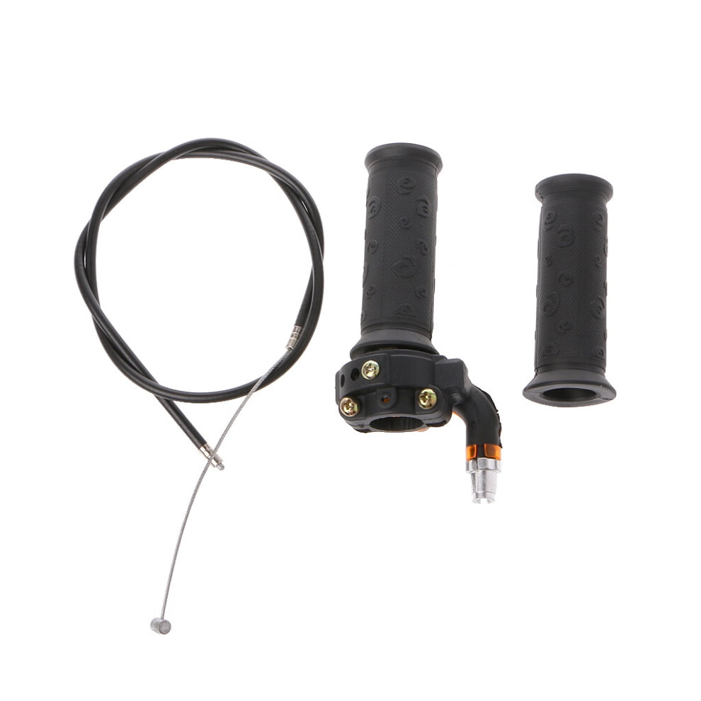 Universal Dirt Bike Parts Twist Throttle Accelerator Grip Cable For 47Cc 49Cc Gold 9555307514732