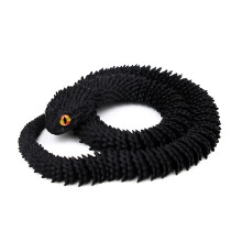 3D-utskriven ormfigur med rörliga leder 60 cm