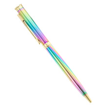 Bolígrafo metálico de lujo 2 en 1 con lápiz óptico, mecanismo giratorio, bolígrafo con lápiz óptico recargable portátil, ideal para regalos