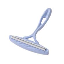 Rasoir à tissus et brosse anti-peluches manuels et légers 2 en 1 - Outil portable en plastique pour pulls, manteaux, poils d'animaux sur les