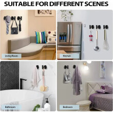 2Pcs Polished Bathroom Towel Hooks Stainless Steel Coat Robe Hook Wall Hanger with Screws Towel Rack Hang Hook for Hotel Kitchen