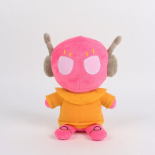 Peluche Spearmaster, jouet mignon Slugcat, peluche personnage de jeu, animal en peluche doux (rose - 23 cm)