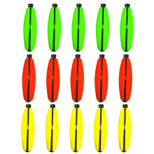 15pcs Float Fishing Tackle Peg Float Fishing Foam Bobbers Fishing Corks Slip Bobbers 1.5/2/2.5/3in