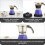 Machine à expresso électrique violette 2 ou 3 tasses 2