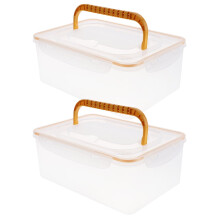 Conjunto de 2 Torres Isolantes Multicamadas para Armazenamento de Leite Materno na Geladeira