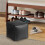 Faux Leather Ottoman Pouf Footstool Unstuffed Cover 7