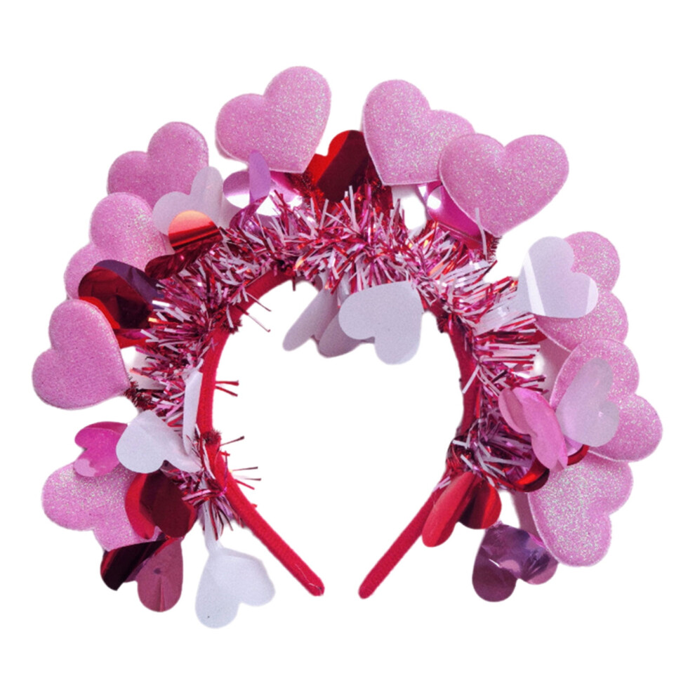 Unisex Heart Sequin Headband For Women Â Valentine's Day Hair
