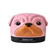Leuke blauwe tissueboxhouder met hondenprint – dispenser met cartoon dierenmotief voor badkamer, slaapkamer of dressoir – 6,5 x 5,12 inch (16,5 x