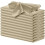 12 beige satinservetter 34x34 cm 1