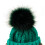 Damen-Wintermütze mit Bommel, warm, grün 5