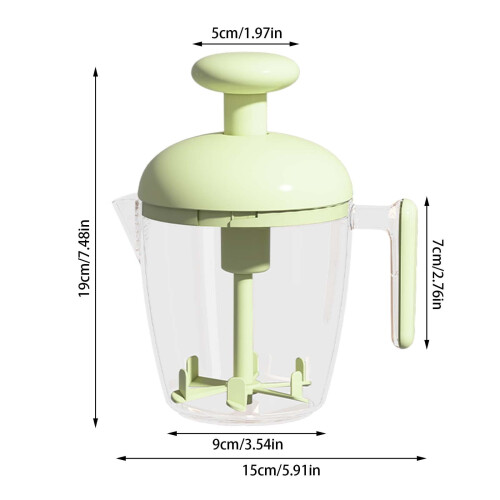 Ergonomisk manuell äggmixer med nätfilter 1 st 2