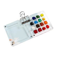 Mini Watercolor Paint Set Portable Mini Acrylic Watercolor 8/15 Removable Watercolor Paint with Metal Clip Unique Gifts for Artists