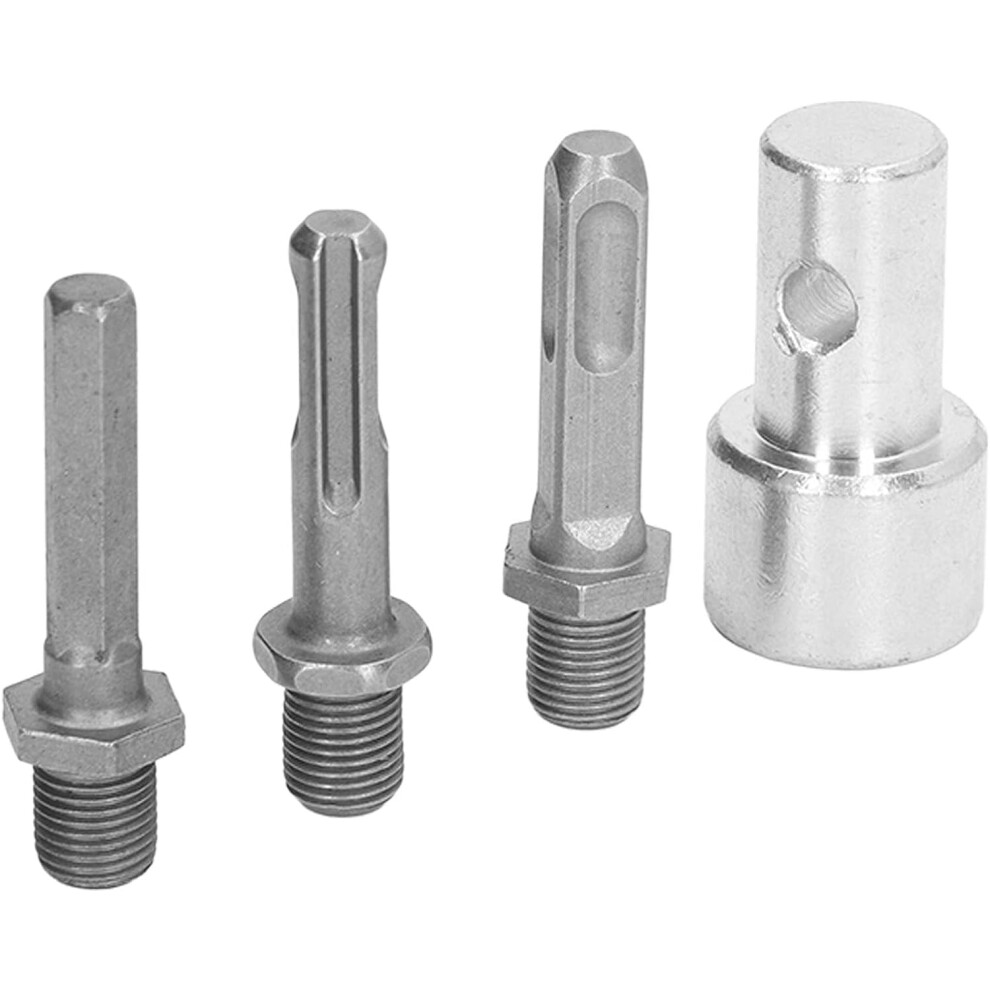 Auger Adapter For Ice Augers, 1:3 Drill Bit Adapter, Carbon Steel Round Chuck With 2 Pits & 2 Slots Â Compatible With Ice Augers 9027700003248