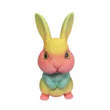 Bréagán Coinín Cniotáilte Plush Bunny Líonta Bog Maisiúil