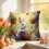 Easter Bunny Egg Floral Pillow Cover 2