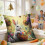 Easter Bunny Egg Floral Pillow Cover 4