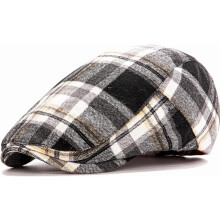 Tidningsboykeps Bomull Justerbar Flat Cap för Herr och Dam